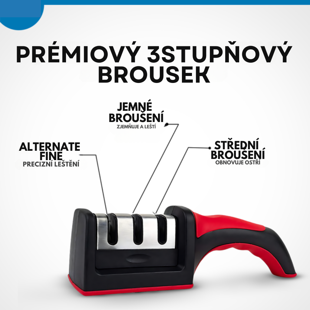 Nože Tramontina 3v1 s brouskem + prkénko ZDARMA
