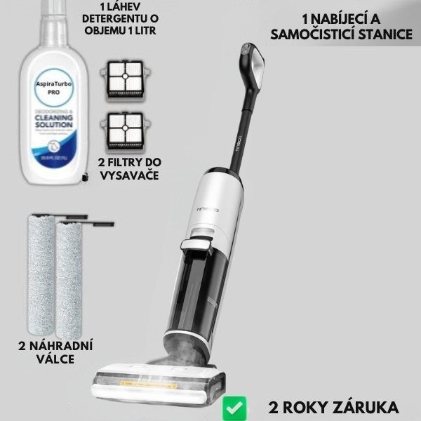 Bezdrátový vysavač Turbo Pro + příslušenství v balení
