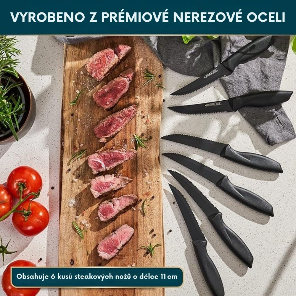 🔪 Profesionální nože se samoostřícími čepelemi – sada na celý život