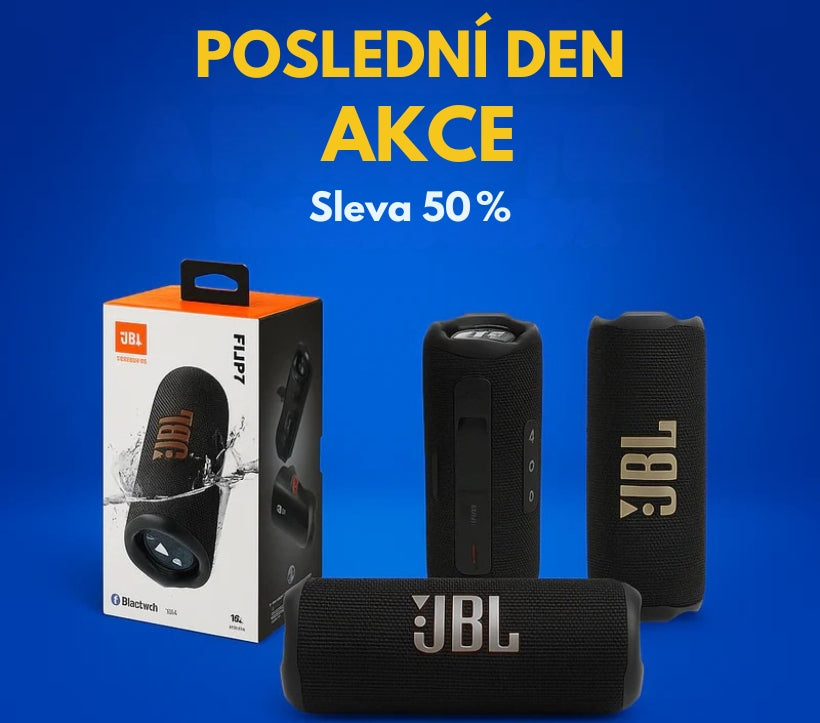 JBL Flip 7 – Nejoblíbenější audio reproduktor, nyní se slevou 50 % a zdarma dopravou!