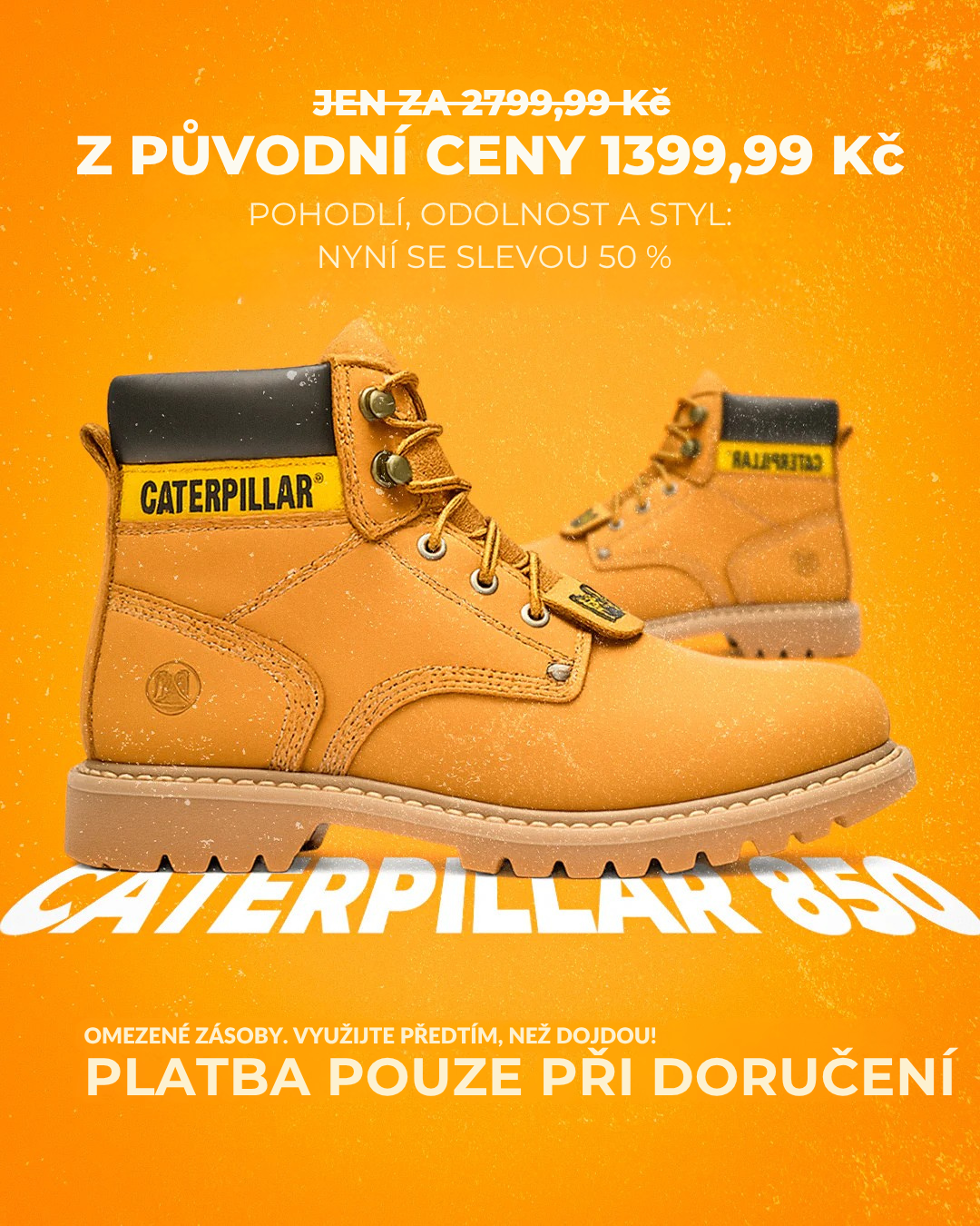BOTY CATERPILLAR 850: SÍLA A STYL NA KAŽDÉM TERÉNU
